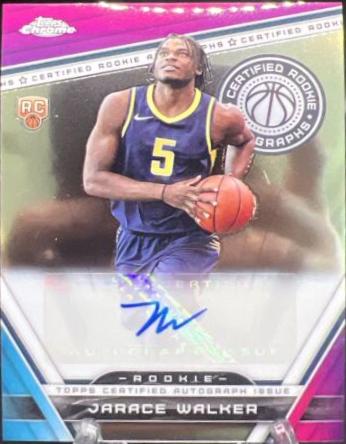 2023 Topps Chrome Certified Rookie Autograph Jarace Walker #CRA-JAW card