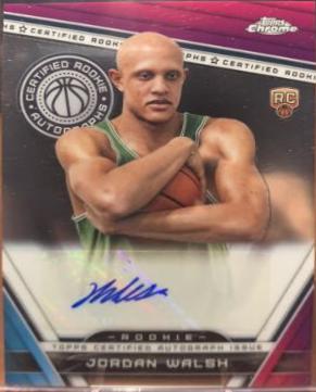 2023 Topps Chrome Certified Rookie Autograph Jordan Walsh #CRA-JOW card