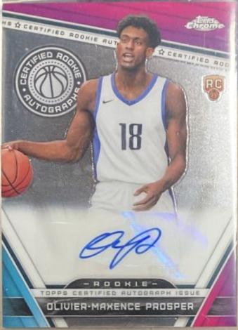 2023 Topps Chrome Certified Rookie Autograph Olivier-Maxence Prosper #CRA-OMP card