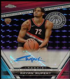 2023 Topps Chrome Certified Rookie Autograph Rayan Rupert #CRA-RR card