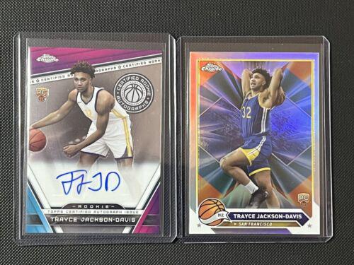 2023 Topps Chrome Certified Rookie Autograph Trayce Jackson-Davis #CRA-TJD card