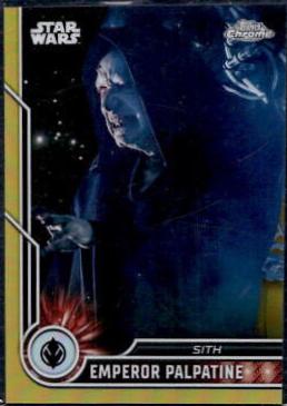 2023 Topps Chrome Emperor Palpatine [Gold Refractor] #72 card