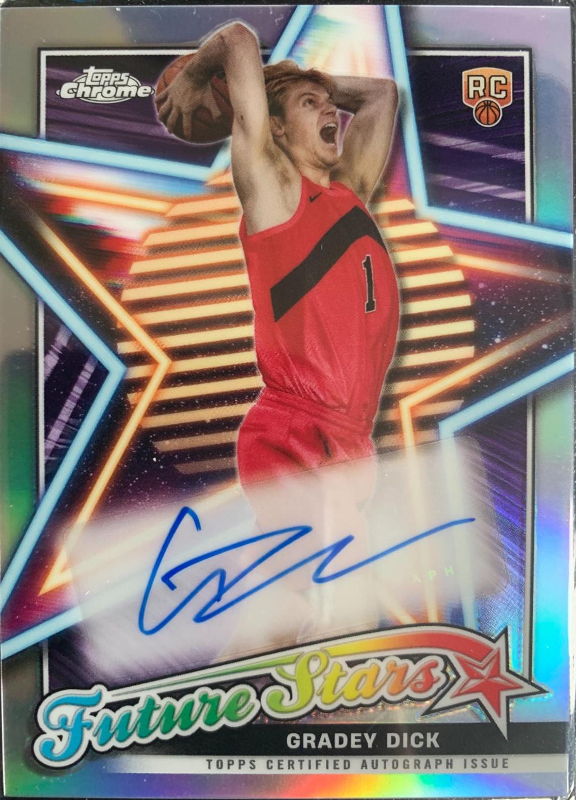 2023 Topps Chrome Future Stars Autograph Gradey Dick #FSA-GD card