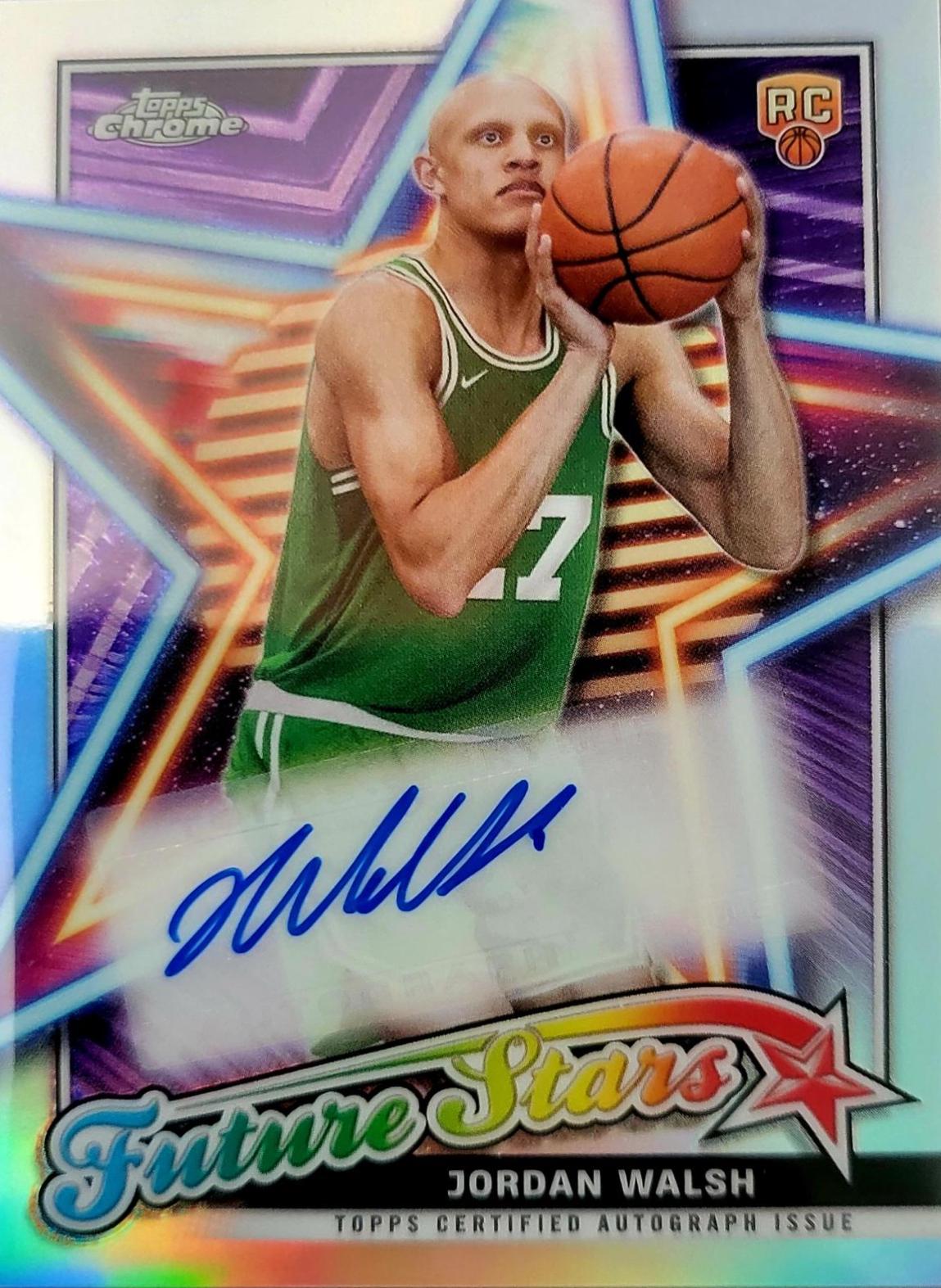 2023 Topps Chrome Future Stars Autograph Jordan Walsh #FSA-JOW card