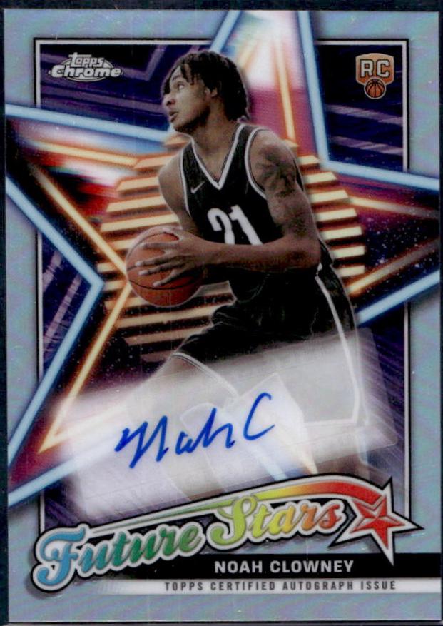 2023 Topps Chrome Future Stars Autograph Noah Clowney #FSA-NC card