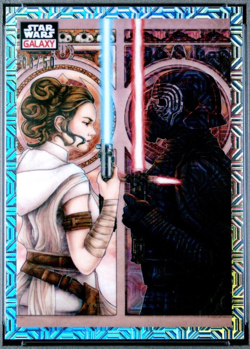 2023 Topps Chrome Galaxy A Dyad in the Force [Mojo Refractor] #48 card