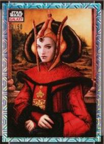 2023 Topps Chrome Galaxy A Queen in Portrait [Mojo Refractor] #50 card