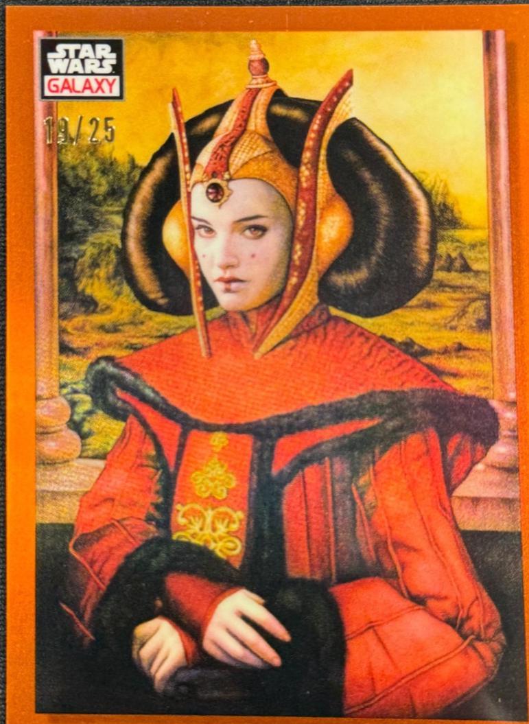 2023 Topps Chrome Galaxy A Queen in Portrait [Orange Refractor] #50 card