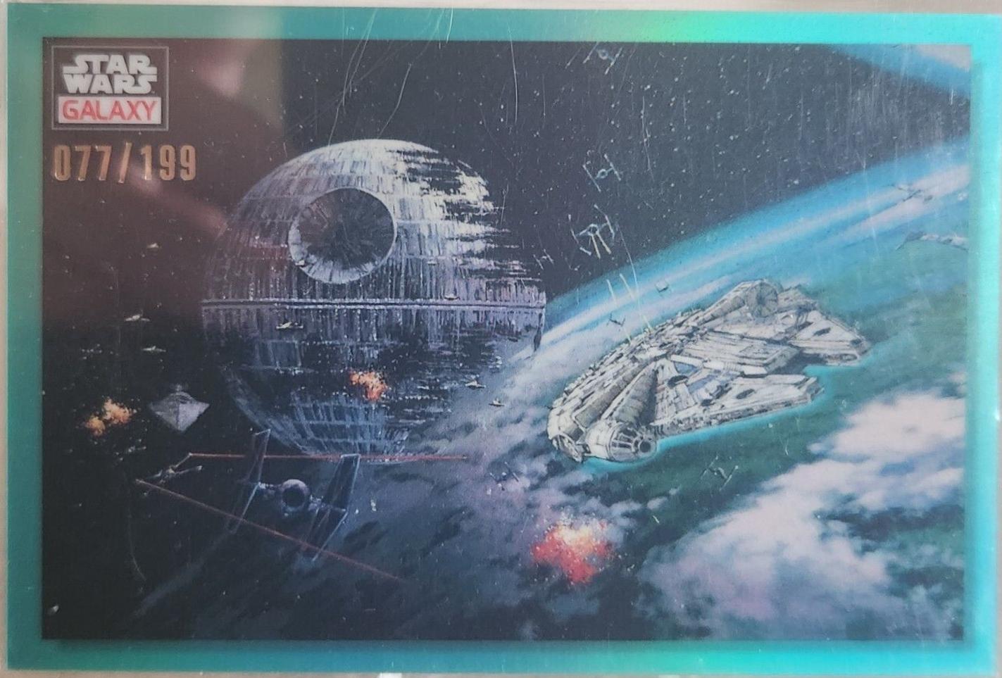 2023 Topps Chrome Galaxy Battle of Endor [Aqua Refractor] #86 card