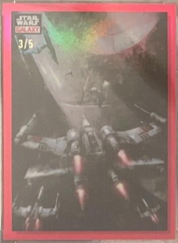 2023 Topps Chrome Galaxy Battle of Yavin [Red Refractor] #75 card
