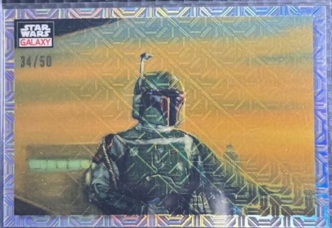 2023 Topps Chrome Galaxy Bespin Bounty Hunter [Mojo Refractor] #88 card