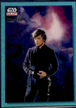 2023 Topps Chrome Galaxy Future of the Jedi [Aqua Refractor] #34 card