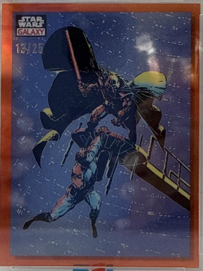 2023 Topps Chrome Galaxy Luke in Peril [Orange Refractor] #1 card