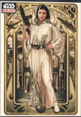 2023 Topps Chrome Galaxy Princess Leia Organa #82 card
