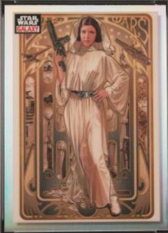 2023 Topps Chrome Galaxy Princess Leia Organa [Refractor] #82 card