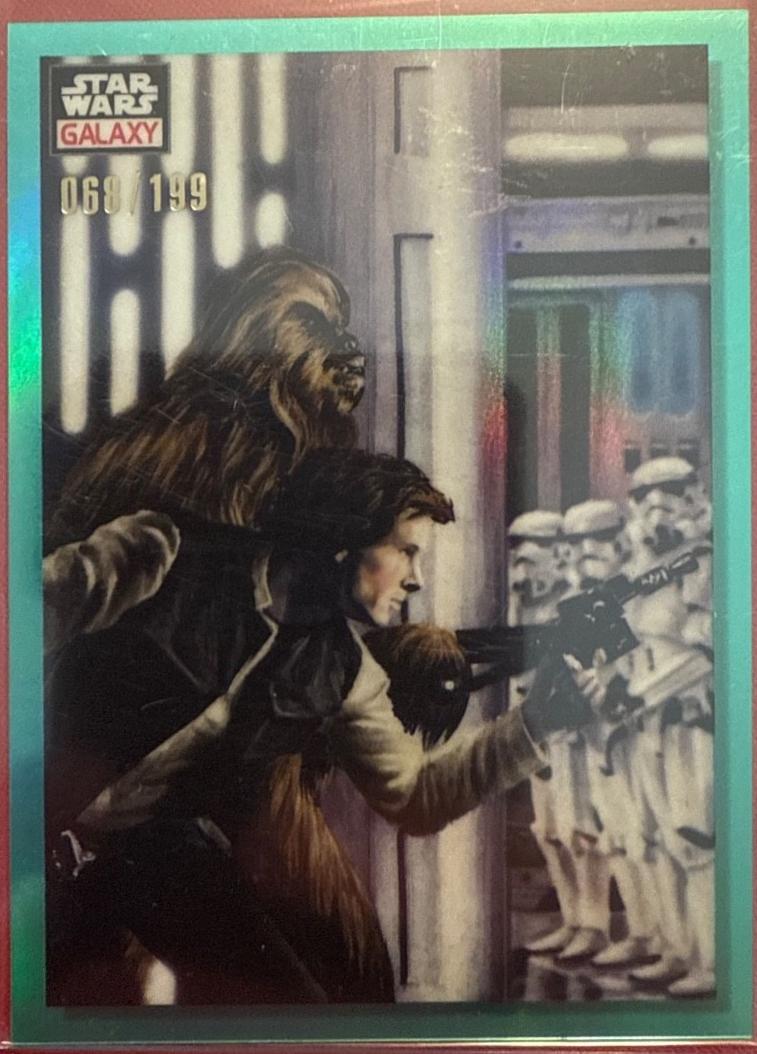 2023 Topps Chrome Galaxy Sneaking Around Danger #46 card