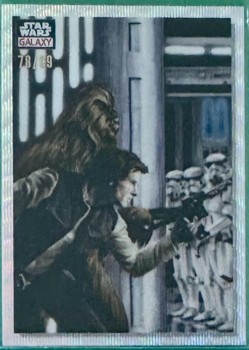 2023 Topps Chrome Galaxy Sneaking Around Danger [Wave Refractor] #46 card