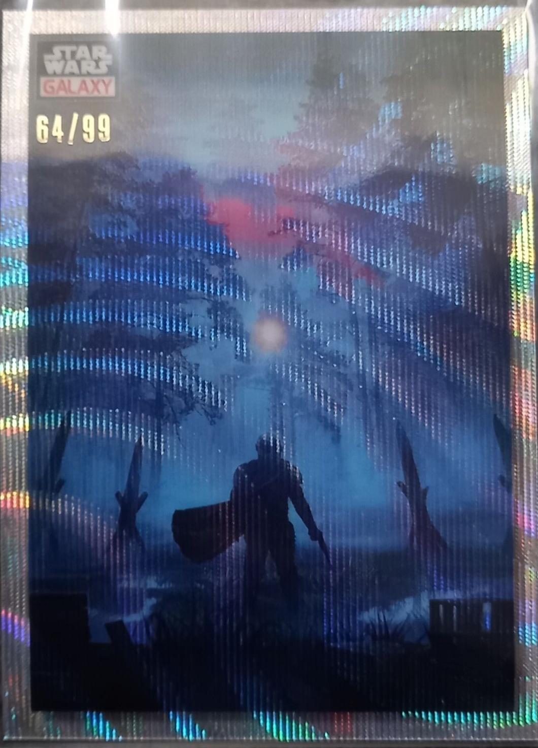 2023 Topps Chrome Galaxy Take The Bait [Wave Refractor] #45 card
