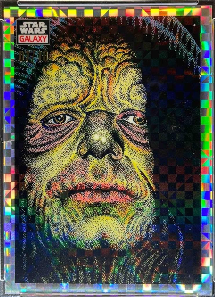 2023 Topps Chrome Galaxy The Emperor Up Close [X-fractor] #10 card