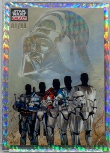 2023 Topps Chrome Galaxy The Empire's Forces [Wave Refractor] #57 card