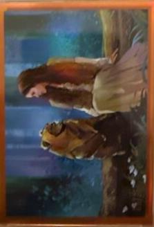 2023 Topps Chrome Galaxy The Princess & The Scoundrel [Orange Refractor] #5 card