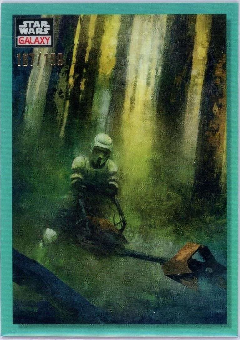 2023 Topps Chrome Galaxy The Star Wars Saga [Aqua Refractor] #40 card