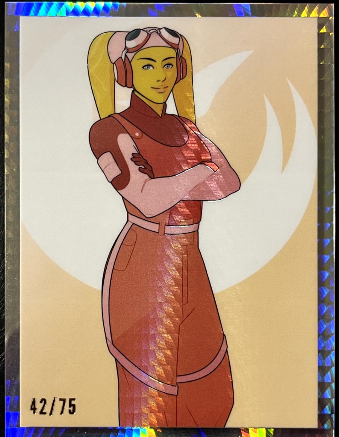 2023 Topps Chrome Galaxy The Star Wars Saga [Prism Refractor] #40 card