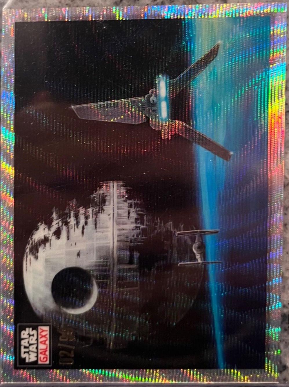 2023 Topps Chrome Galaxy Vader's Shuttle [Wave Refractor] #96 card