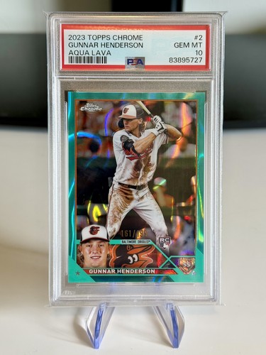 2023 Topps Chrome Gunnar Henderson [Aqua Lava] #2 card