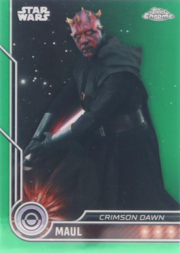 2023 Topps Chrome Maul [Green Refractor] #24 card