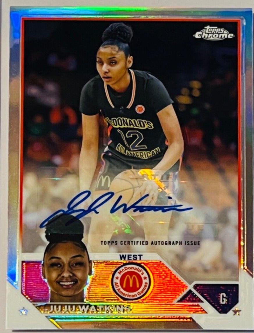 2023 Topps Chrome McDonald's All American Autographs Juju Watkins #CA-JWA card