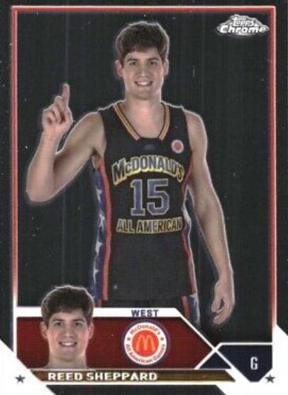 2023 Topps Chrome McDonald's All American Reed Sheppard #70 card