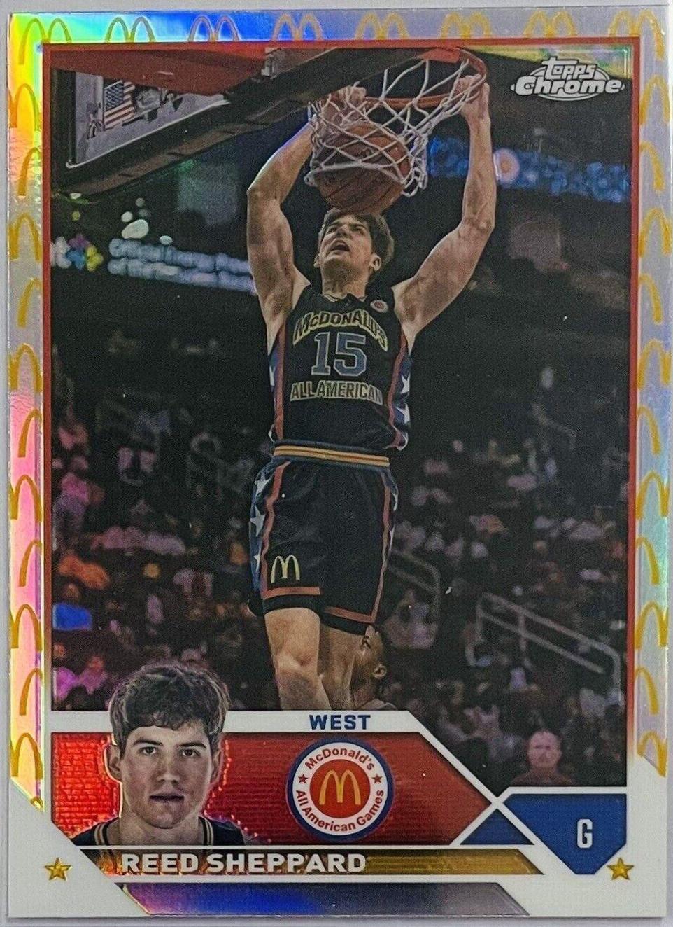 2023 Topps Chrome McDonald's All American Reed Sheppard [Refractor] #22 card