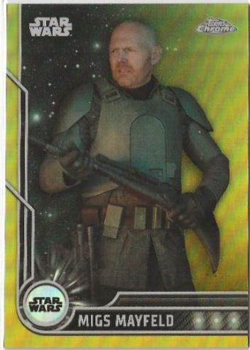 2023 Topps Chrome Migs Mayfeld [Gold Refractor] #100 card