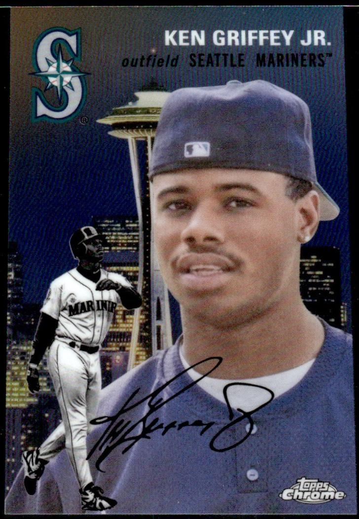2023 Topps Chrome Platinum Anniversary 1954 City Variation Ken Griffey Jr. #54CV-7 card