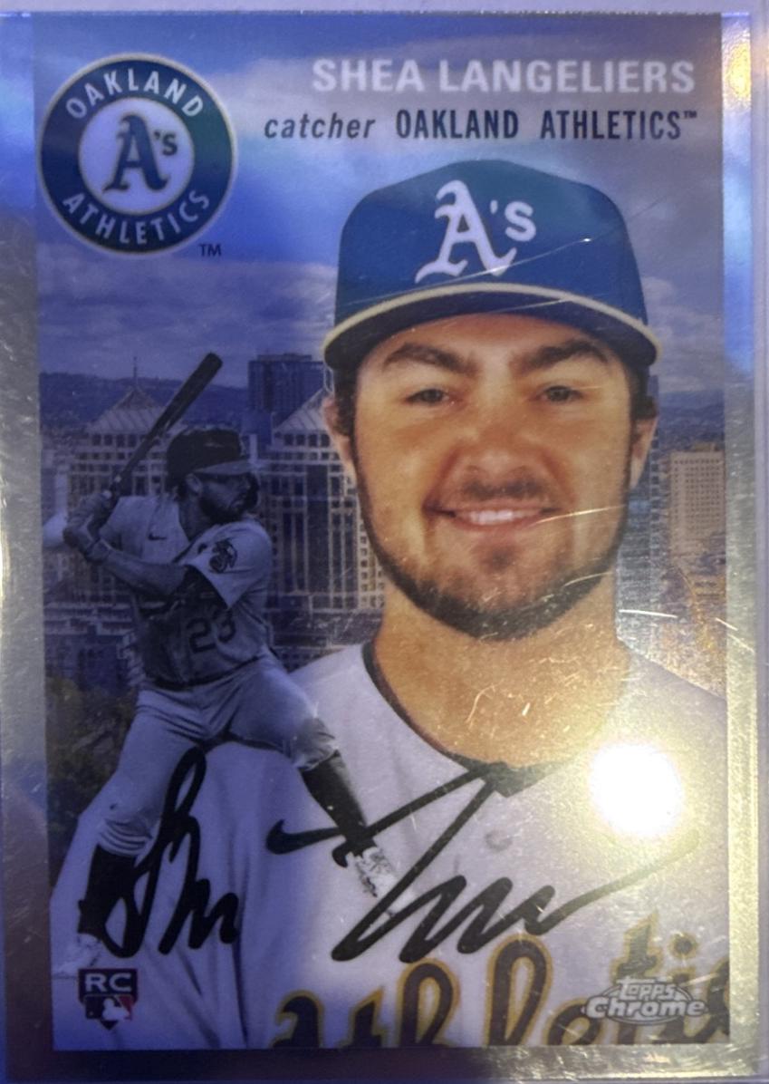 2023 Topps Chrome Platinum Anniversary 1954 City Variation Shea Langeliers #54CV-49 card
