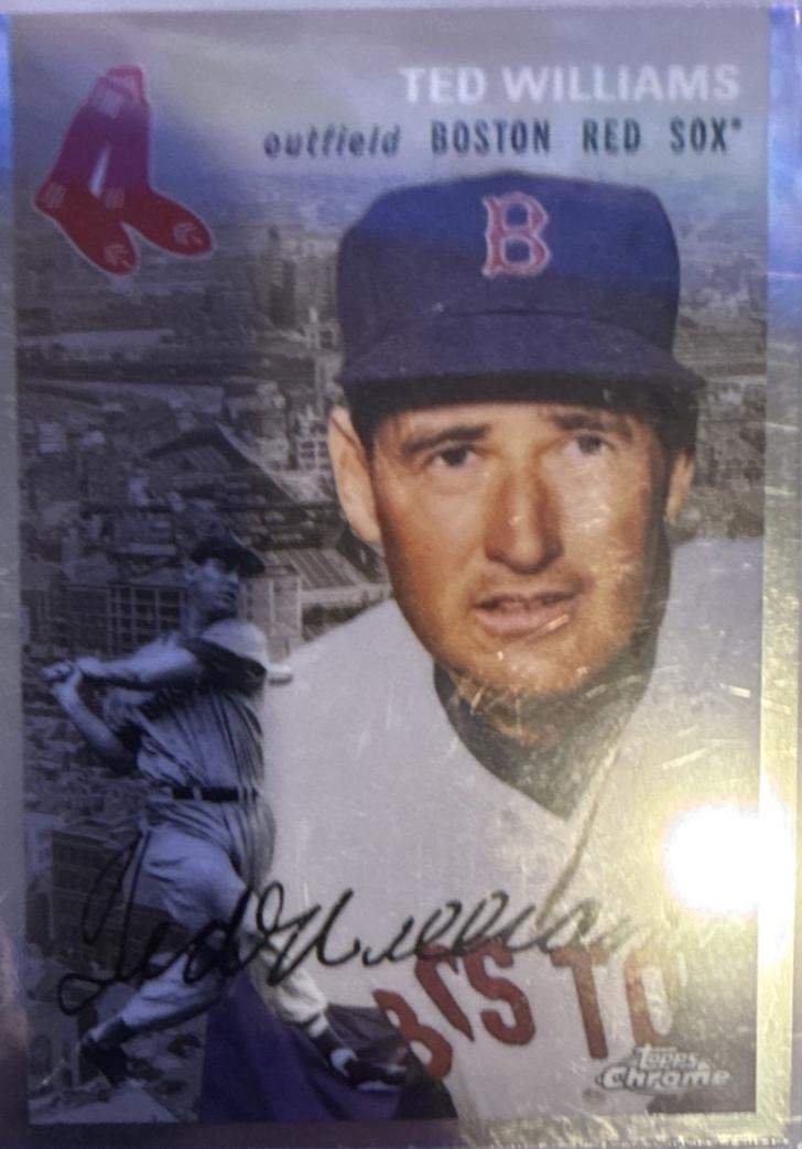 2023 Topps Chrome Platinum Anniversary 1954 City Variation Ted Williams #54CV-10 card