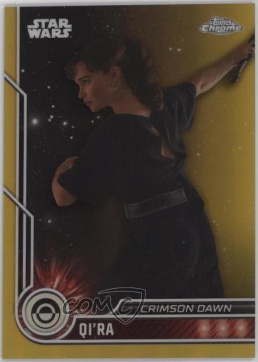 2023 Topps Chrome Qi'ra [Gold Refractor] #22 card