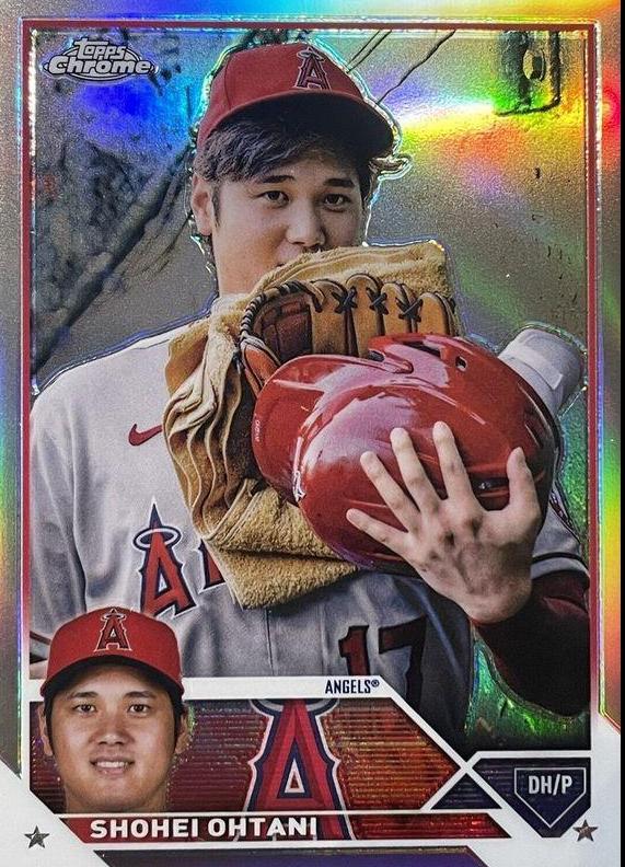 2023 Topps Chrome Shohei Ohtani [SP Variation] #17 card