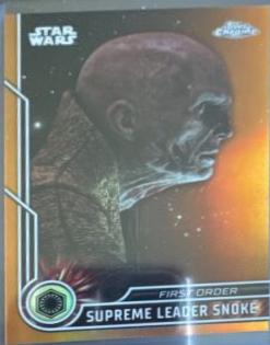 2023 Topps Chrome Supreme Leader Snoke [Gold Refractor] #57 card