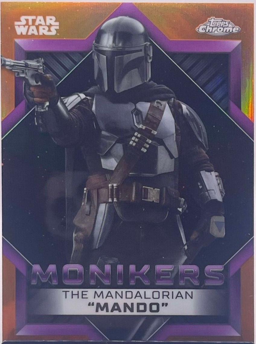 2023 Topps Chrome The Mandalorian [Orange Refractor] #97 card