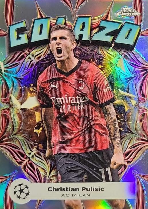 2023 Topps Chrome UEFA Club Golazo Christian Pulisic #GL-1 card