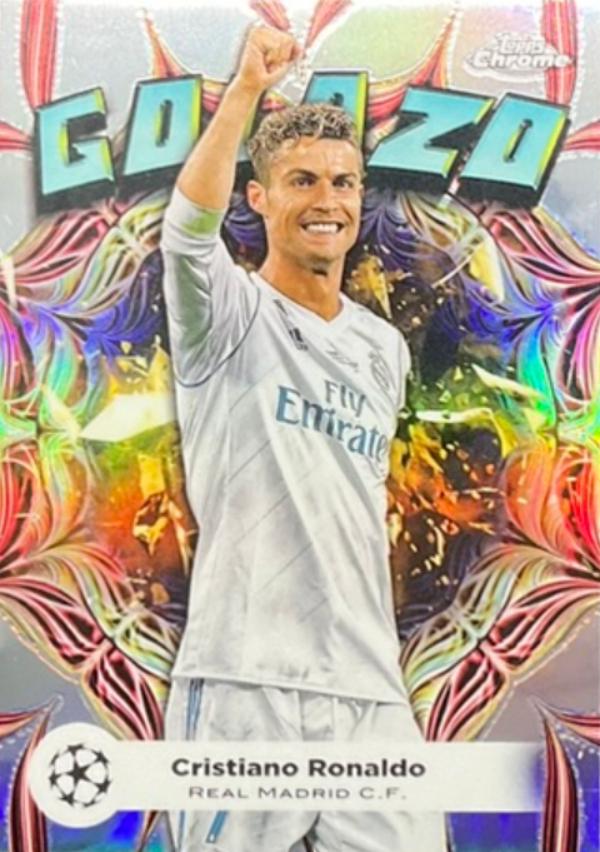 2023 Topps Chrome UEFA Club Golazo Cristiano Ronaldo #GL-2 card
