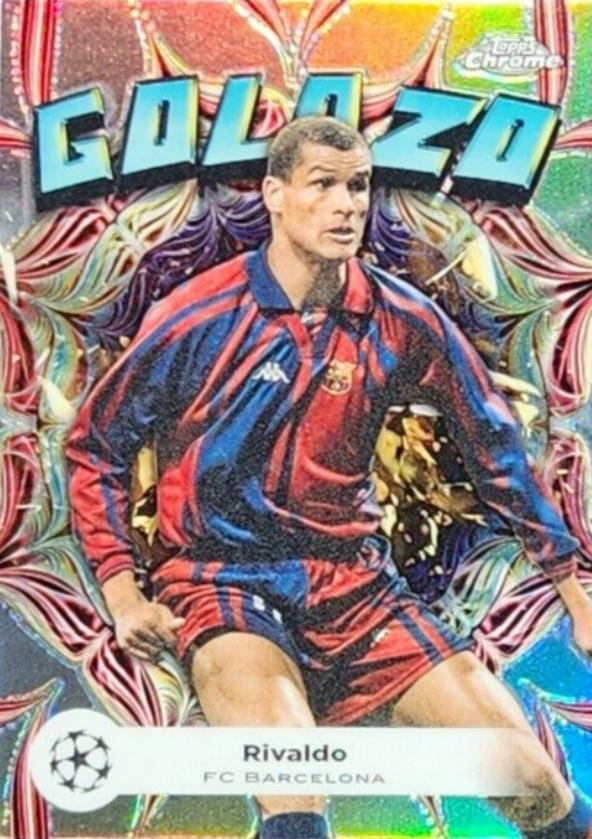 2023 Topps Chrome UEFA Club Golazo Rivaldo #GL-7 card