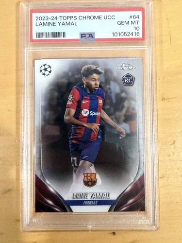 2023 Topps Chrome UEFA Club Lamine Yamal #64 card