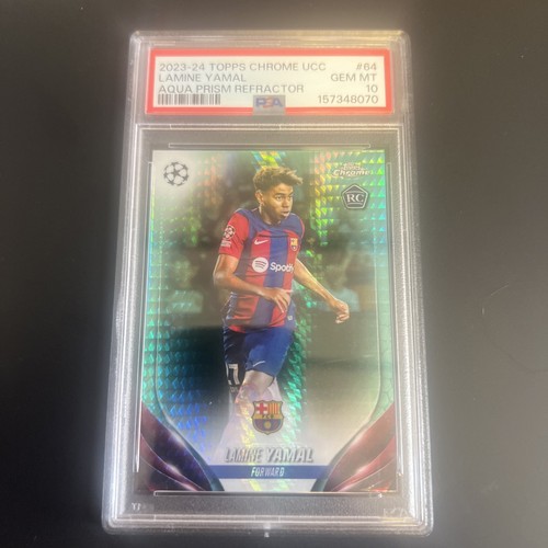 2023 Topps Chrome UEFA Club Lamine Yamal [Prism Refractor] #64 card