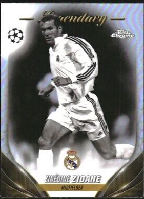 2023 Topps Chrome UEFA Club Zinedine Zidane [Legendary Variation] #112 card