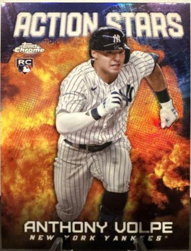 2023 Topps Chrome Update Action Stars Anthony Volpe #ASC-28 card