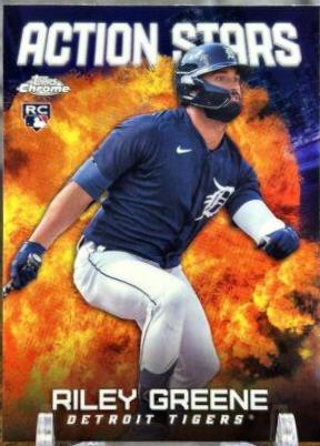 2023 Topps Chrome Update Action Stars Riley Greene #ASC-8 card