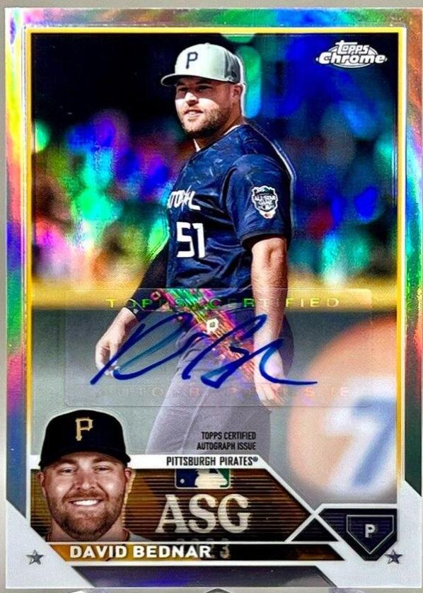 2023 Topps Chrome Update All Star Game Autographs David Bednar #ASGA-DB card